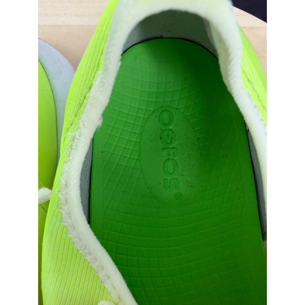 Oofos Oomg Sport Lace Women's casual shoes Size 11 Neon Yellow Sneakers - Picture 11 of 11